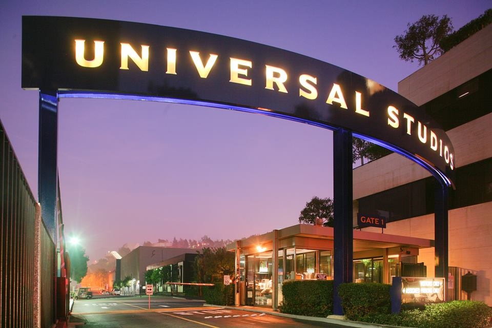 photograph of the Universal Studios entrance gate to the Lot